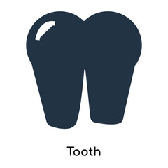 tooth icons isolated on white background. Modern and editable tooth icon. Simple icon vector illustration.
