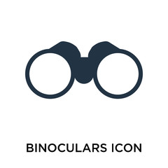 binoculars icon isolated on white background. Simple and editable binoculars icons. Modern icon vector illustration.