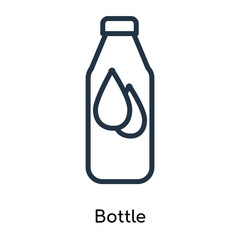bottle icons isolated on white background. Modern and editable bottle icon. Simple icon vector illustration.
