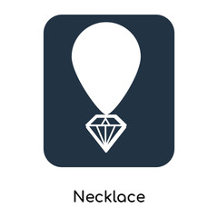 necklace icons isolated on white background. Modern and editable necklace icon. Simple icon vector illustration.