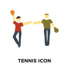 tennis icon isolated on white background. Simple and editable tennis icons. Modern icon vector illustration.