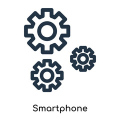 smartphone icons isolated on white background. Modern and editable smartphone icon. Simple icon vector illustration.