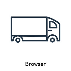 browser icons isolated on white background. Modern and editable browser icon. Simple icon vector illustration.