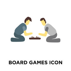 board games icon isolated on white background. Simple and editable board games icons. Modern icon vector illustration.