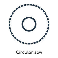 circular saw icons isolated on white background. Modern and editable circular saw icon. Simple icon vector illustration.