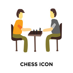chess icon isolated on white background. Simple and editable chess icons. Modern icon vector illustration.