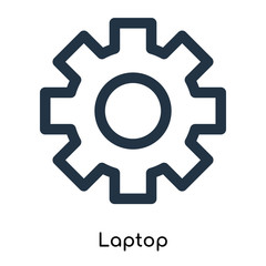 laptop icons isolated on white background. Modern and editable laptop icon. Simple icon vector illustration.