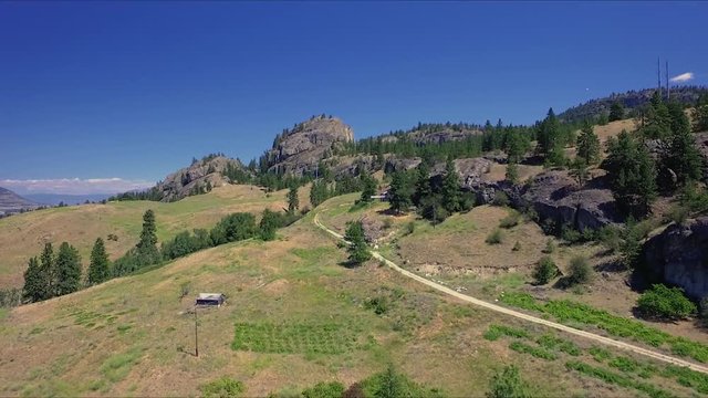Aerial view of Skaha Bluffs in Okanagan