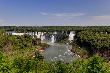 Fototapeta na wymiar Iguazu Waterfalls Jungle Argentina Brazil