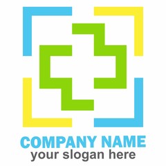 Obraz premium logo cross health emergency doctor hospital