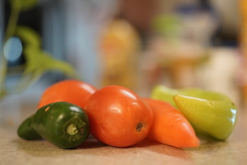 Vegetables on Counter