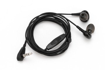 black ear phone