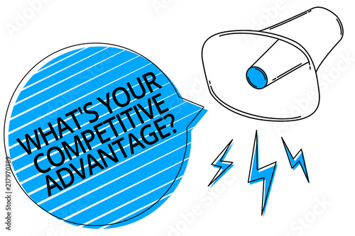 word writing text what s is your competitive advantage question competitive word