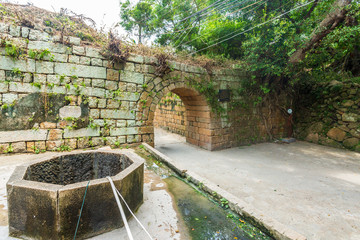 Zhangzhou, Fujian, China, Qi Jiguang and Zheng Chenggong are stationed in the hangzhong city gate and ancient well.