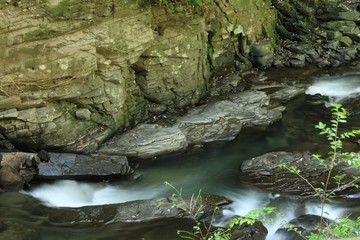 阿蘇の秘境七滝の風景