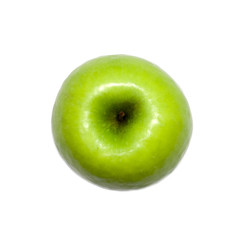 green apple isolated on white background. food, healthy