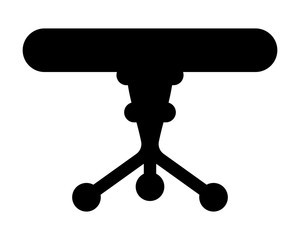 table black silhouette furniture furnishing household interior exterior home image vector icon logo