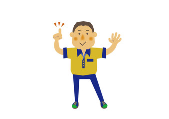 仕事する人物。宅配。物流。運送会社の作業員。