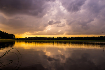 Landscape of Evening before sunset