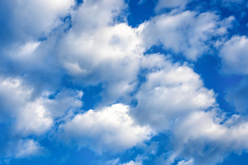 Blue dramatic sky.