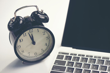 business desktop workplace in office