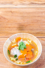 chicken soup with potato and carrot