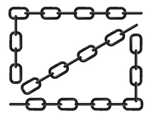 Fototapeta premium chains frame vector