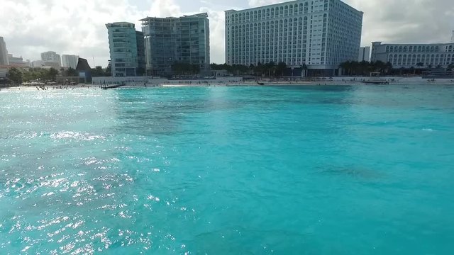 Cancún of Mexico's Caribbean coast lighthouse jet sky beach