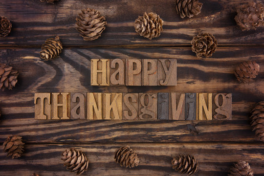 A Rustic Brown Happy Thanksgiving Background