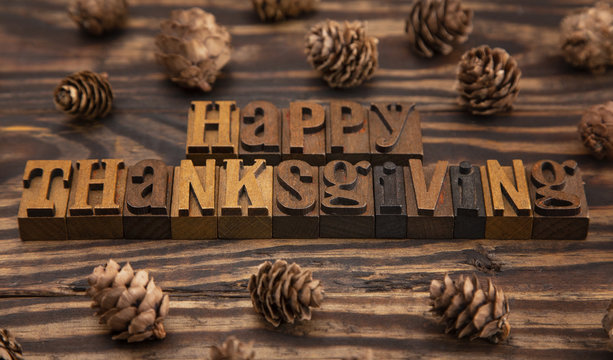 A Rustic Brown Happy Thanksgiving Background