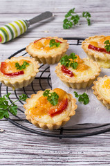 Tartlets with vegetables