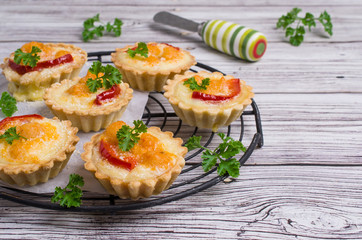 Tartlets with vegetables