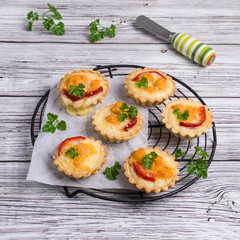 Tartlets with vegetables