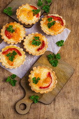 Tartlets with vegetables