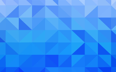 Obraz premium Light BLUE vector gradient triangles pattern.