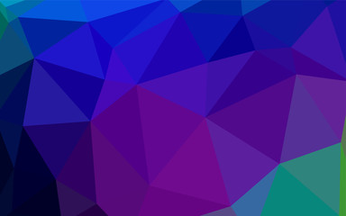 Dark Multicolor vector gradient triangles template.