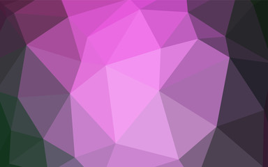 Fototapeta premium Light Pink, Green vector abstract mosaic backdrop.