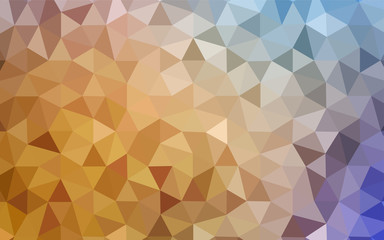 Fototapeta premium Light Blue, Yellow vector low poly cover.