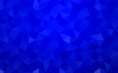 Dark Blue, Yellow vector abstract polygonal background.