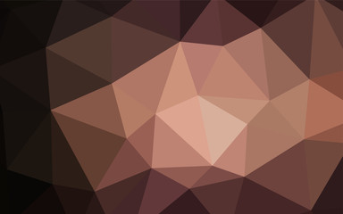 Fototapeta premium Dark Pink vector shining triangular backdrop.