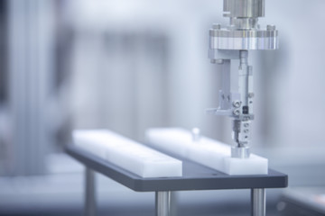 Abstract blur of machine robot working