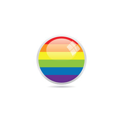 Round Rainbow Icon