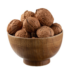 Walnuts kernels isolated on a white background