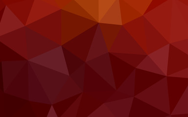 Fototapeta premium Dark Red vector low poly layout.