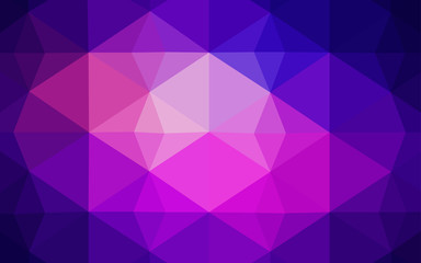 Light Blue, Red vector shining triangular backdrop.