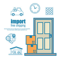 import free shipping set icons