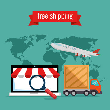 import free shipping set icons