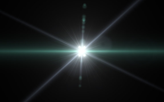 abstract of lighting digital lens flare in dark background.Nature of lighting digital  flare.Easy to add overlay or screen filter over photo