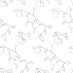 Lemon tree pattern engrave