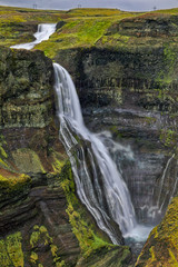 Fototapeta na wymiar Haifoss Waterfall Sceneic Area